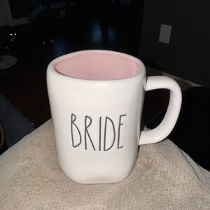 White and Pink Bride Mug